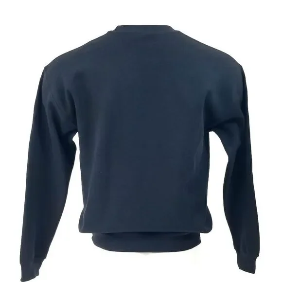 SACRAMENTO KINGS Double Script Retro Logo BLACK Pullover Crewneck Sweatshirt 90s - Picture 5 of 6